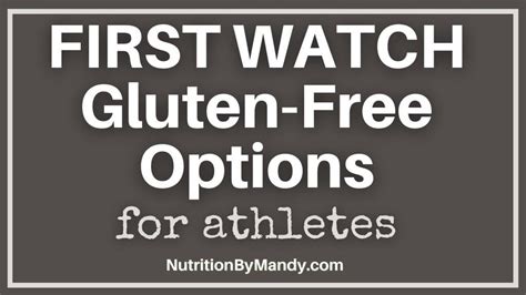 Is First Watch gluten free friendly